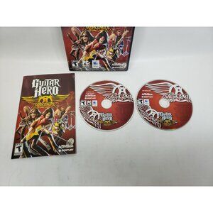 Guitar Hero Aerosmith PC MAC Game DVD-ROM 2008 PC and MAC Discs with Manual
